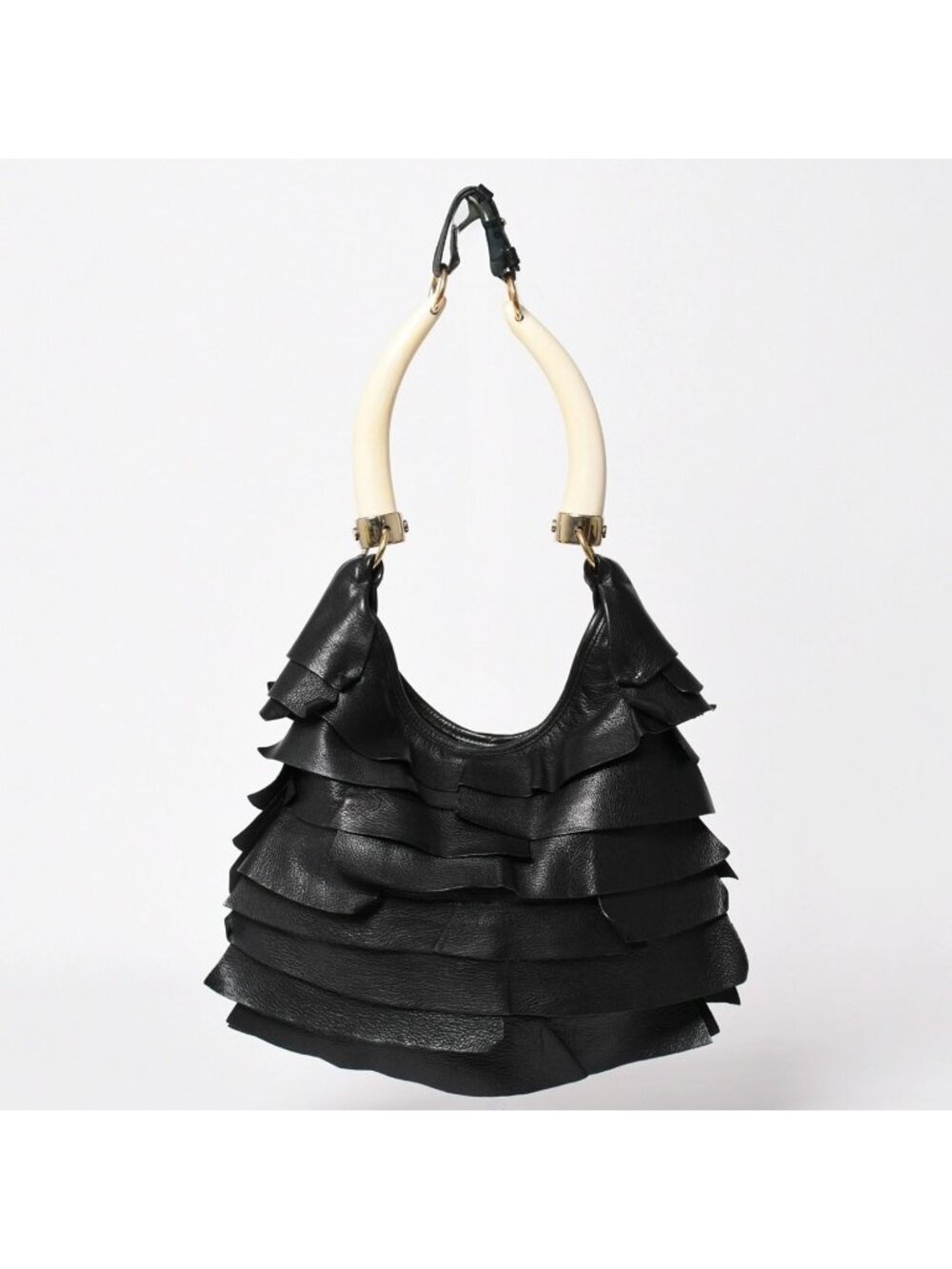 Saint Laurent Mombasa Shoulder Bag Tropez Black